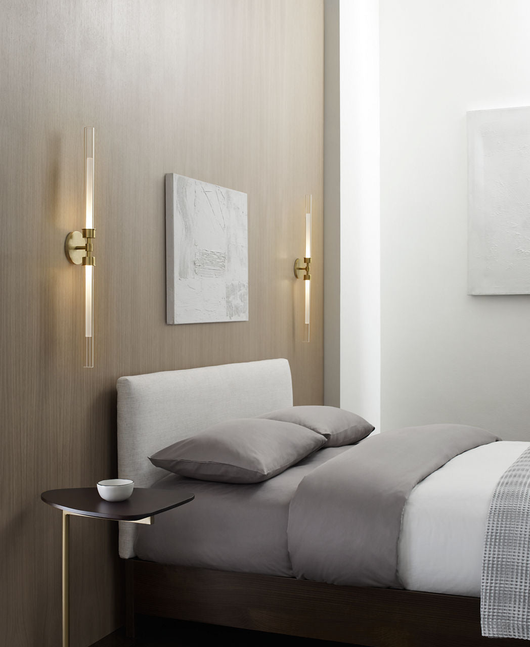 Linger Wall/Bath 2-Light Vanity Natural Brass LED 90 CRI 3000K 120V