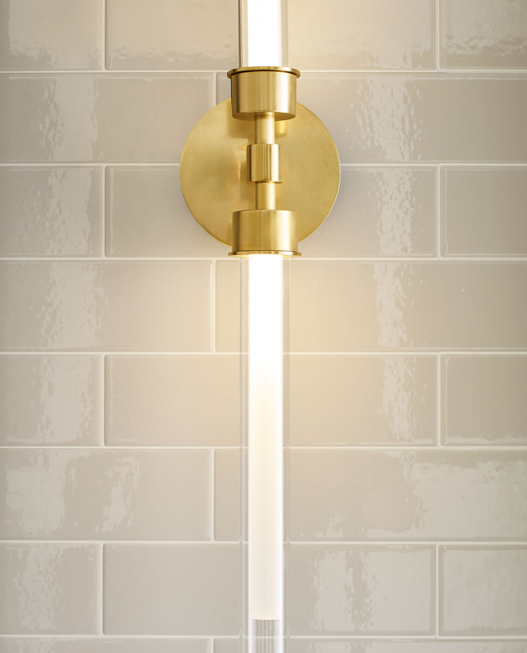 Linger Wall/Bath 2-Light Vanity Natural Brass LED 90 CRI 3000K 120V