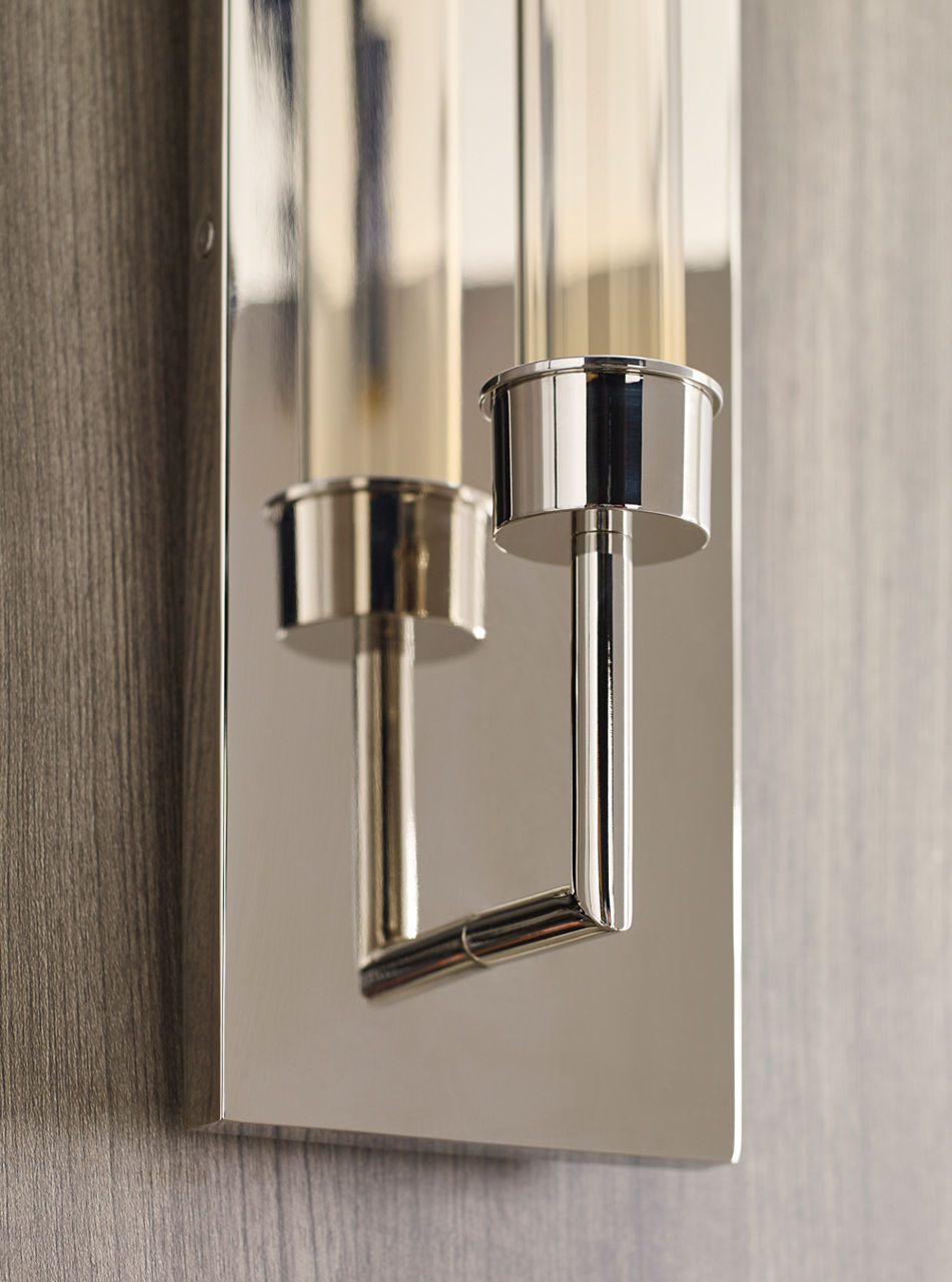 Linger Wall 1 Light Polished Nickel Integrated LED 90 CRI 3000K 120V