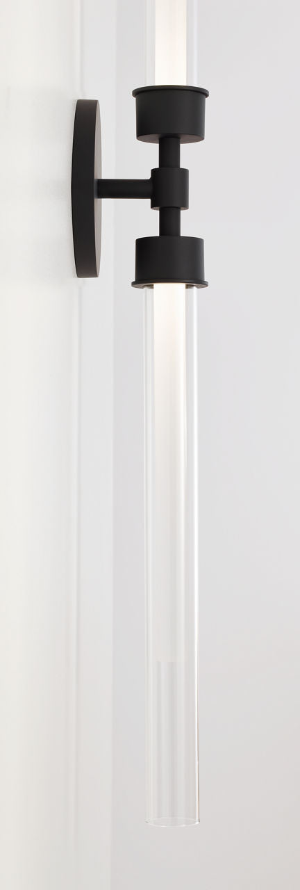 Linger Wall/Bath 2-Light Vanity Nightshade Black LED 90 CRI 3000K 277V