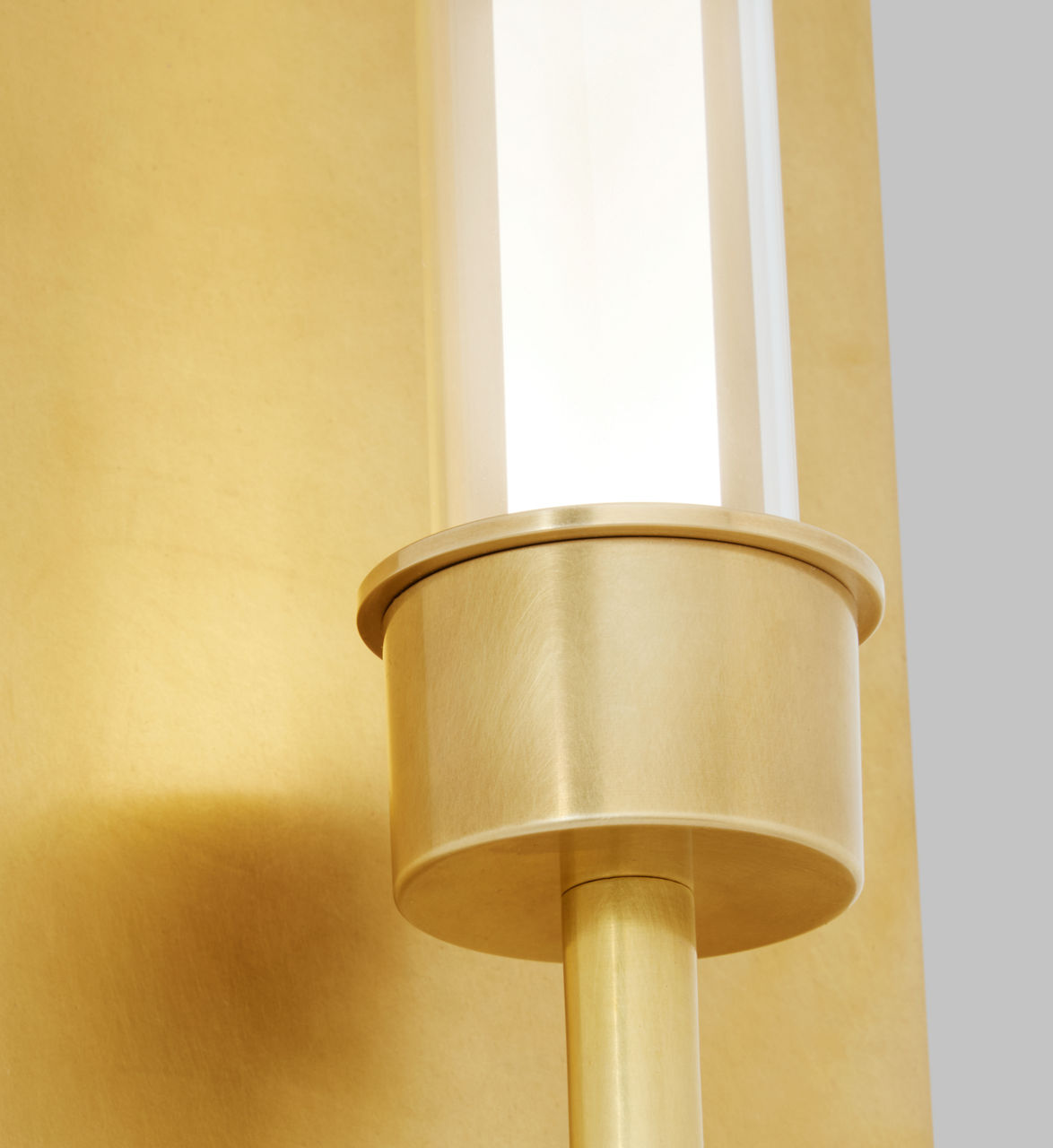 Linger Wall 1 Light Natural Brass 3000K 90 CRI integrated led 90 cri 3000k 120v (t24)