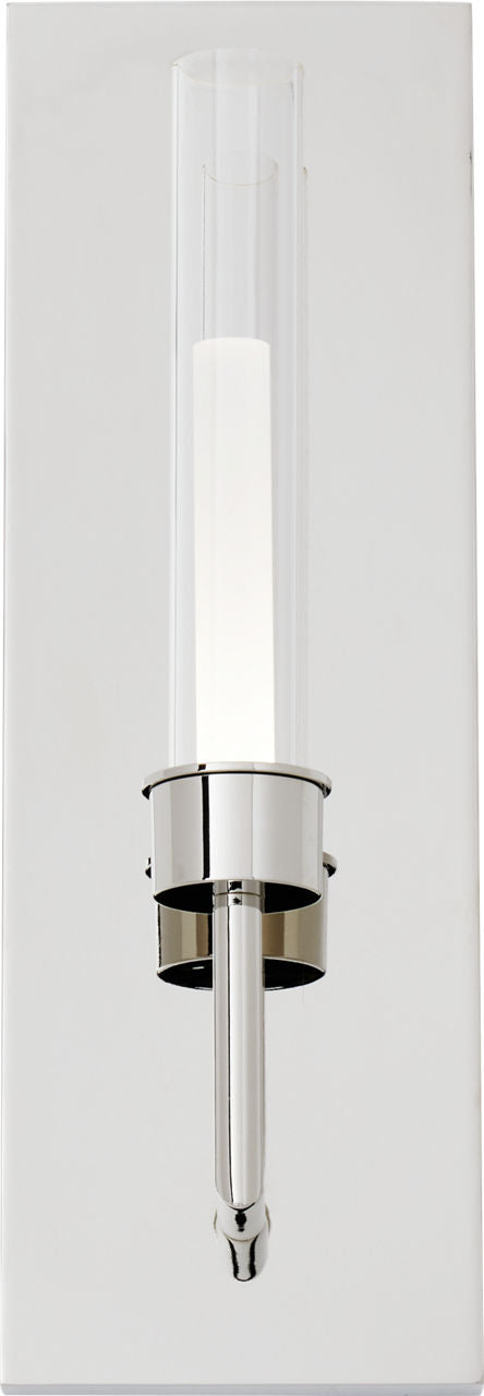 Linger Wall 1 Light Polished Nickel Integrated LED 90 CRI 3000K 120V