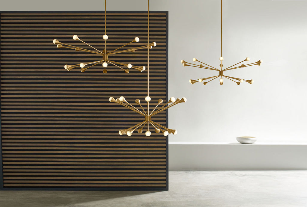 Lody 20-Light Chandelier 20-LIGHT Aged Brass Integrated LED 90 CRI 3000K 120-277V(t20/t24)