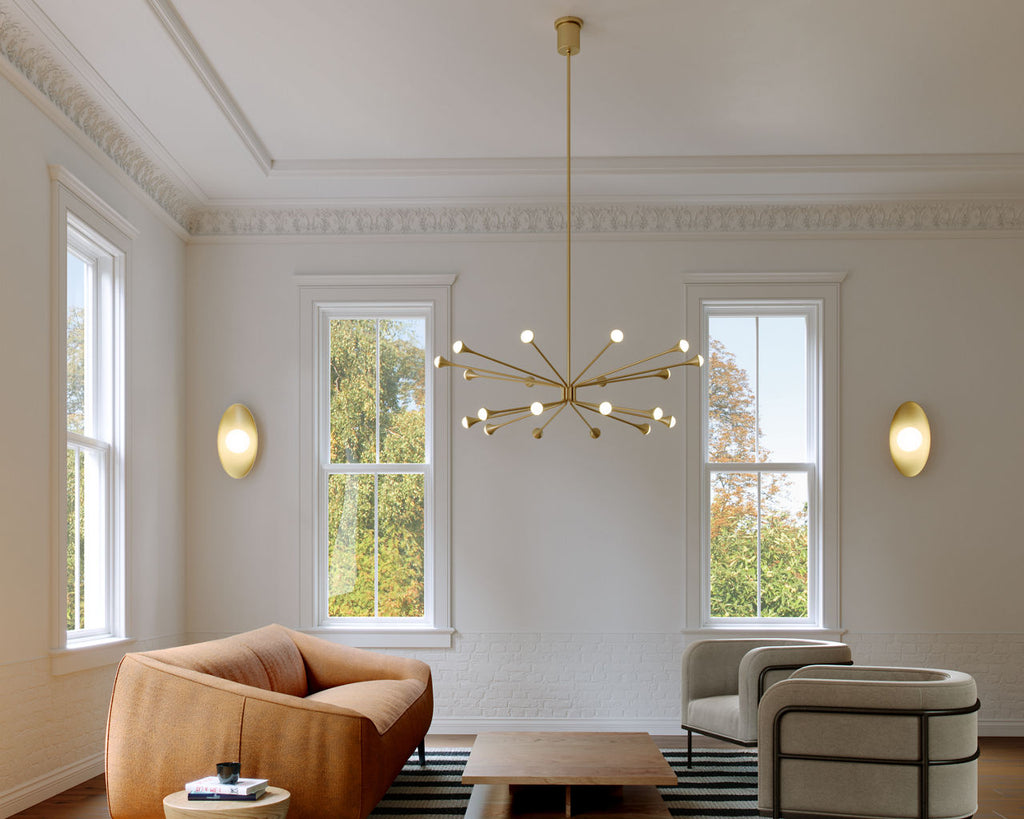 Lody 20-Light Chandelier 20-LIGHT Aged Brass Integrated LED 90 CRI 3000K 120-277V(t20/t24)