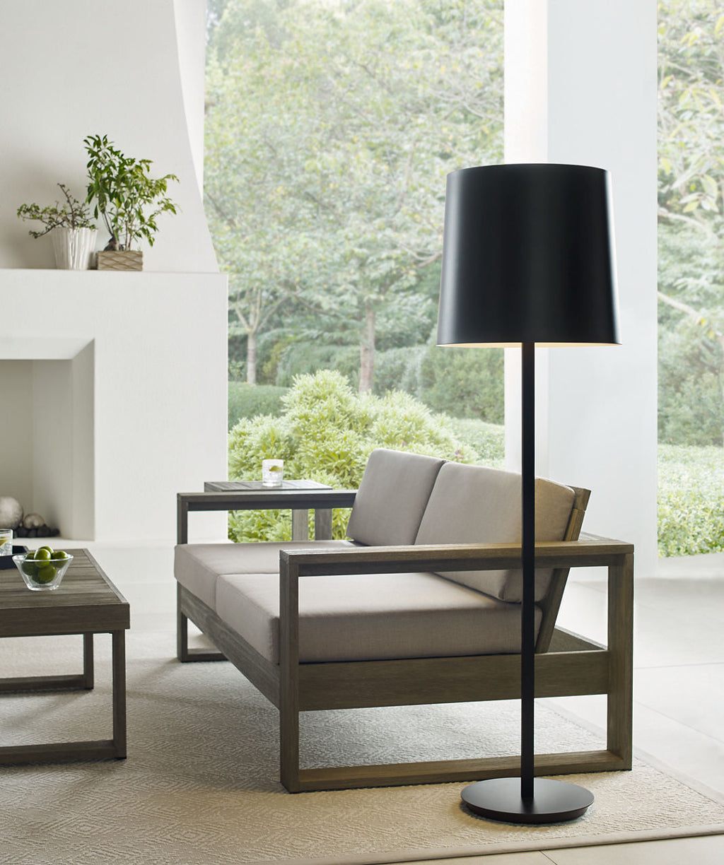 Lucia Outdoor Large Floor Lamp Black 2700K 90 CRI