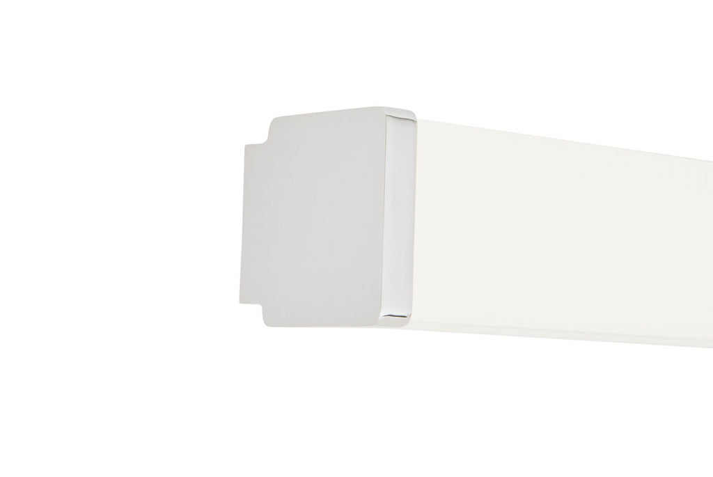 Lufe Square 24 Bath Square Chrome 3500K 90 CRI integrated led 90 cri 3500k 120v