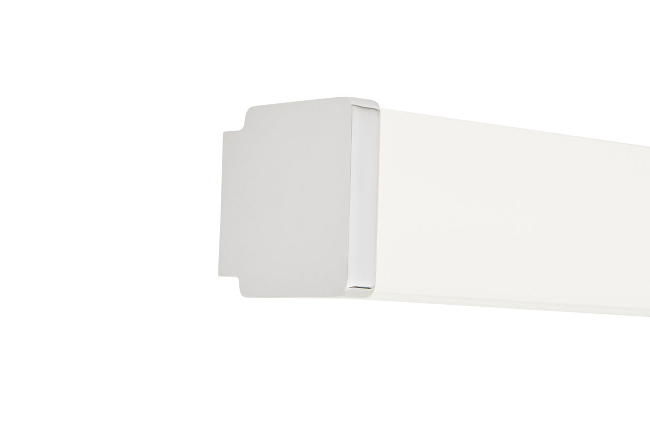 Lufe Square 24 Bath Square Chrome 3500K 90 CRI integrated led 90 cri 3500k 120v