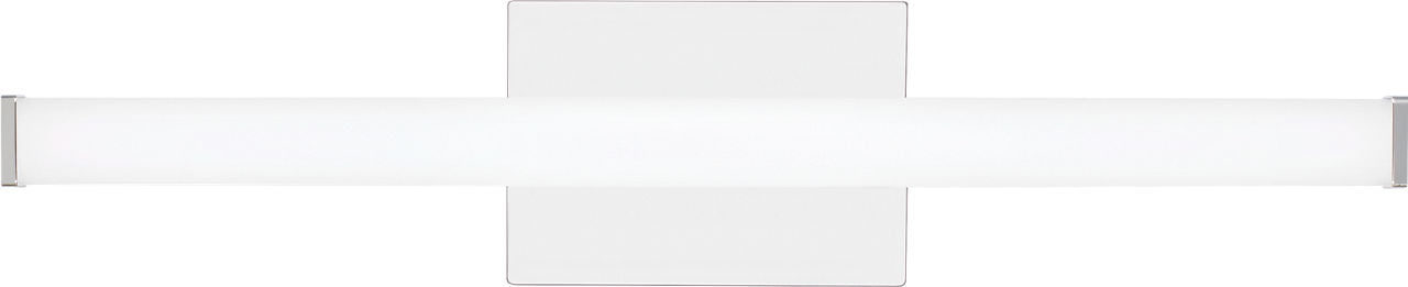 Lufe Square 24 Bath Square Chrome LED 90 CRI 3000K 120V