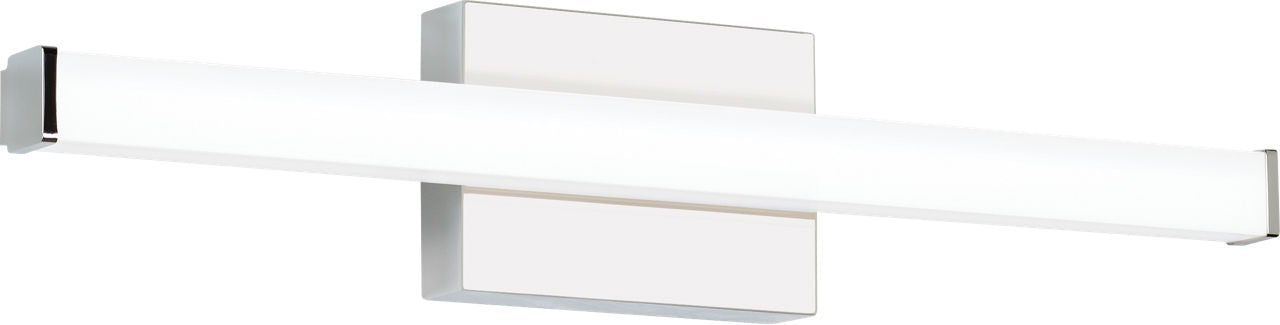 Lufe Square 24 Bath Square Chrome LED 90 CRI 3000K 120V