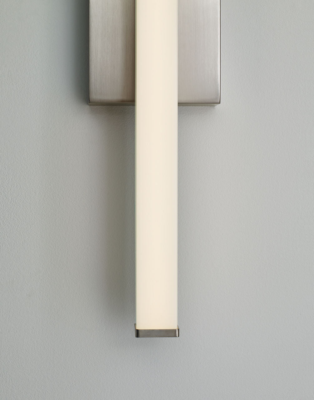 Lufe Square 24 Bath Square Satin Nickel LED 90 CRI 3000K 120V