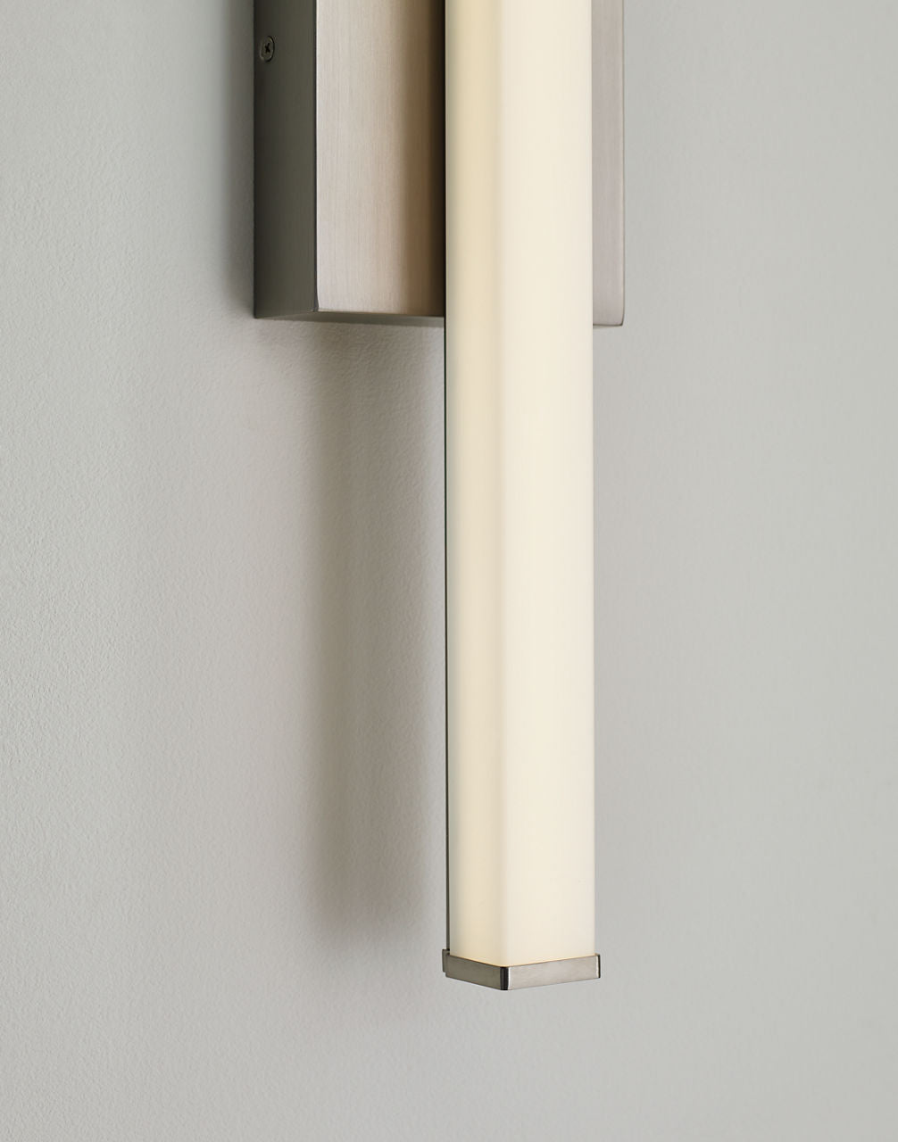 Lufe Square 24 Bath Square Satin Nickel LED 90 CRI 3000K 120V