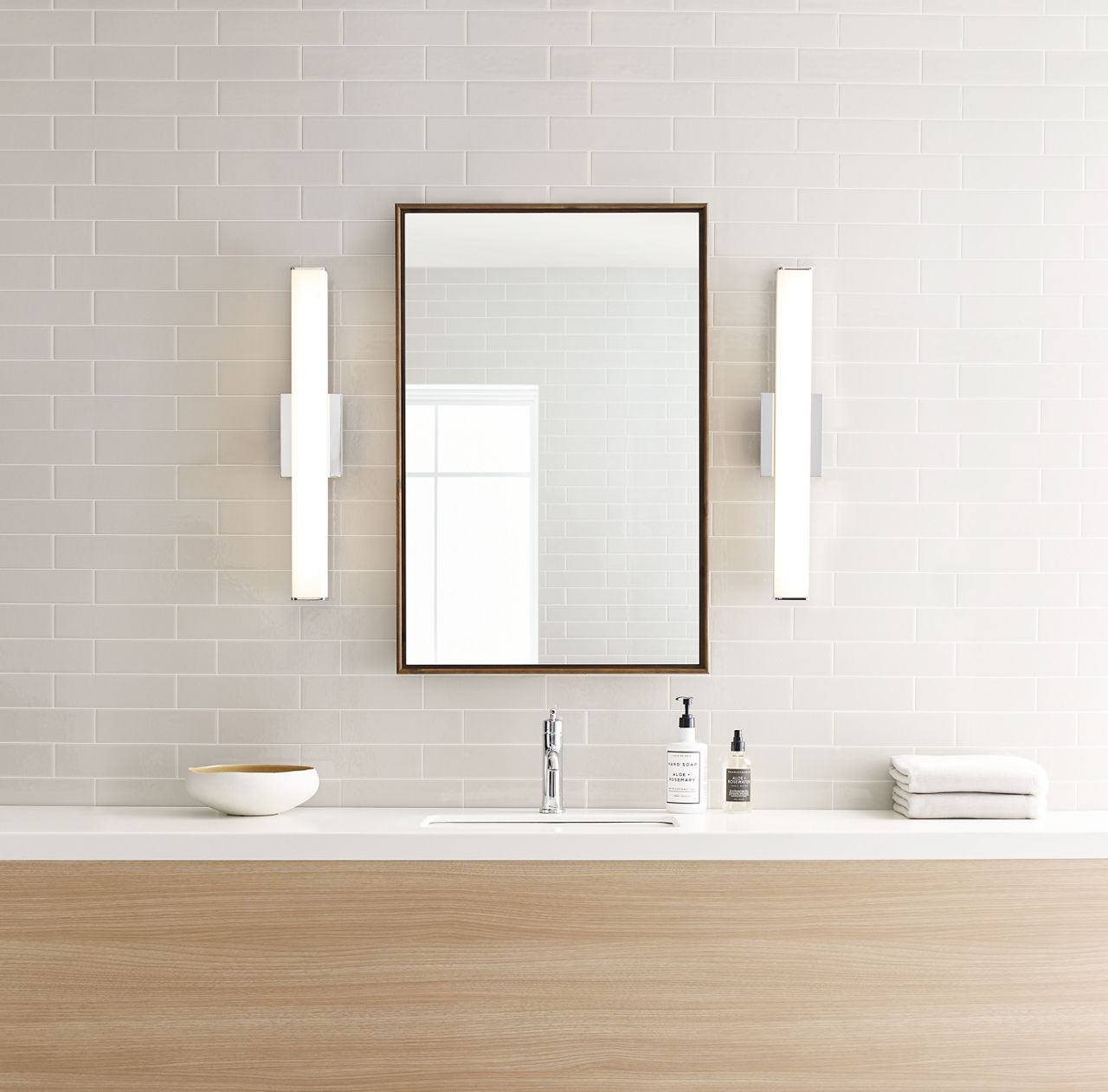 Lynn 25 Bath White Glass Satin Nickel LED 3000K 90 CRI90 cri 3000k 120v