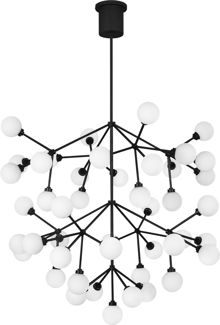 Mara Grande Chandelier White Matte Black 2700K 90 CRI led 90 cri 2700k 120v