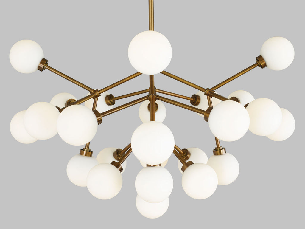 Mara Grande Chandelier White Matte Black 2700K 90 CRI led 90 cri 2700k 120v