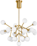 Mara Grande Chandelier White Matte Black 2700K 90 CRI led 90 cri 2700k 120v
