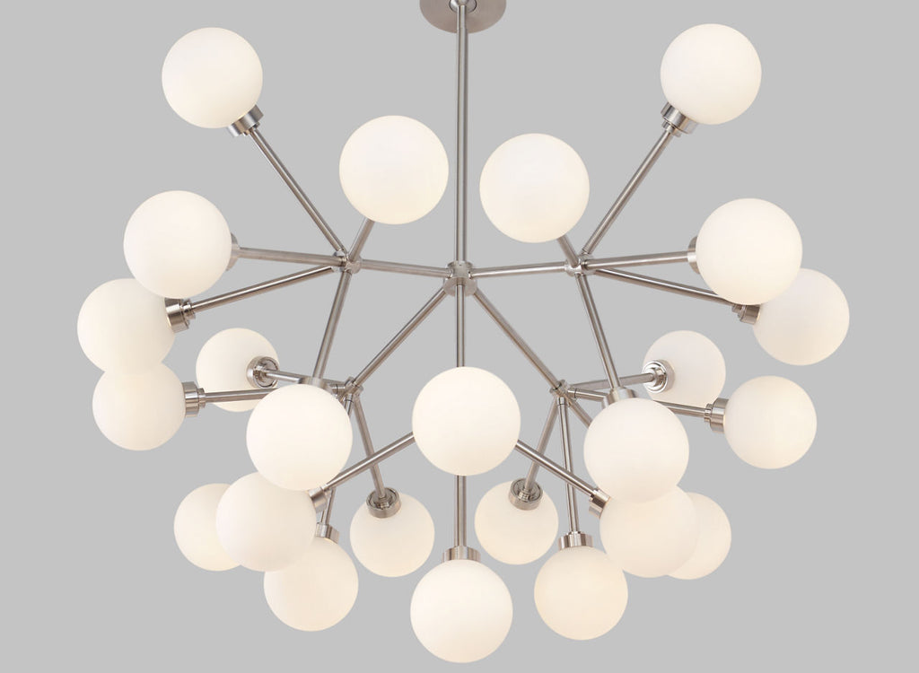 Mara Grande Chandelier White Matte Black 2700K 90 CRI led 90 cri 2700k 120v