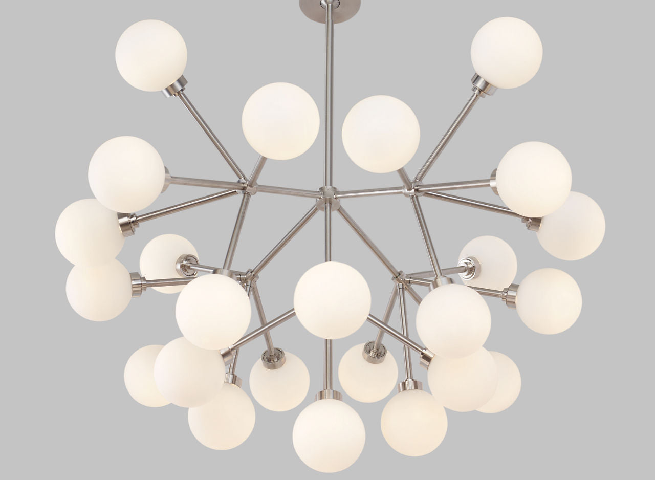 Mara Grande Chandelier White Matte Black 2700K 90 CRI led 90 cri 2700k 120v