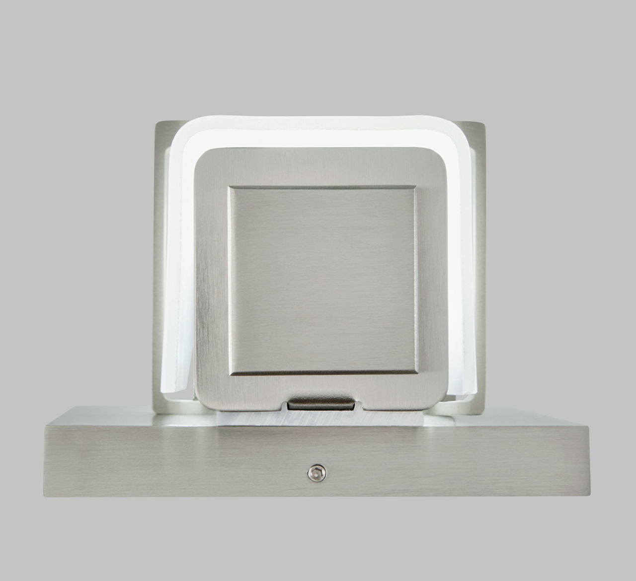 Milan 13 Bath 13" Small White Glass Satin Nickel LED 3000K 90 CRI90 cri 3000k 277v