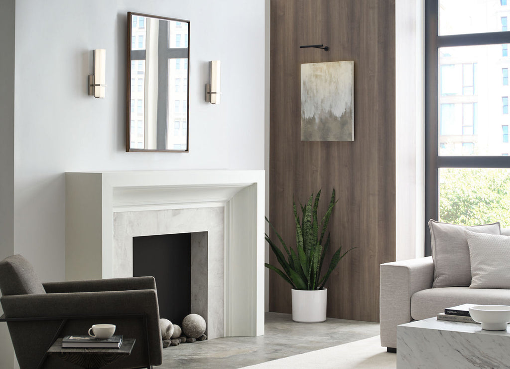 Milan 13 Bath 13" Small White Glass Satin Nickel LED 90 CRI 3000K 120V