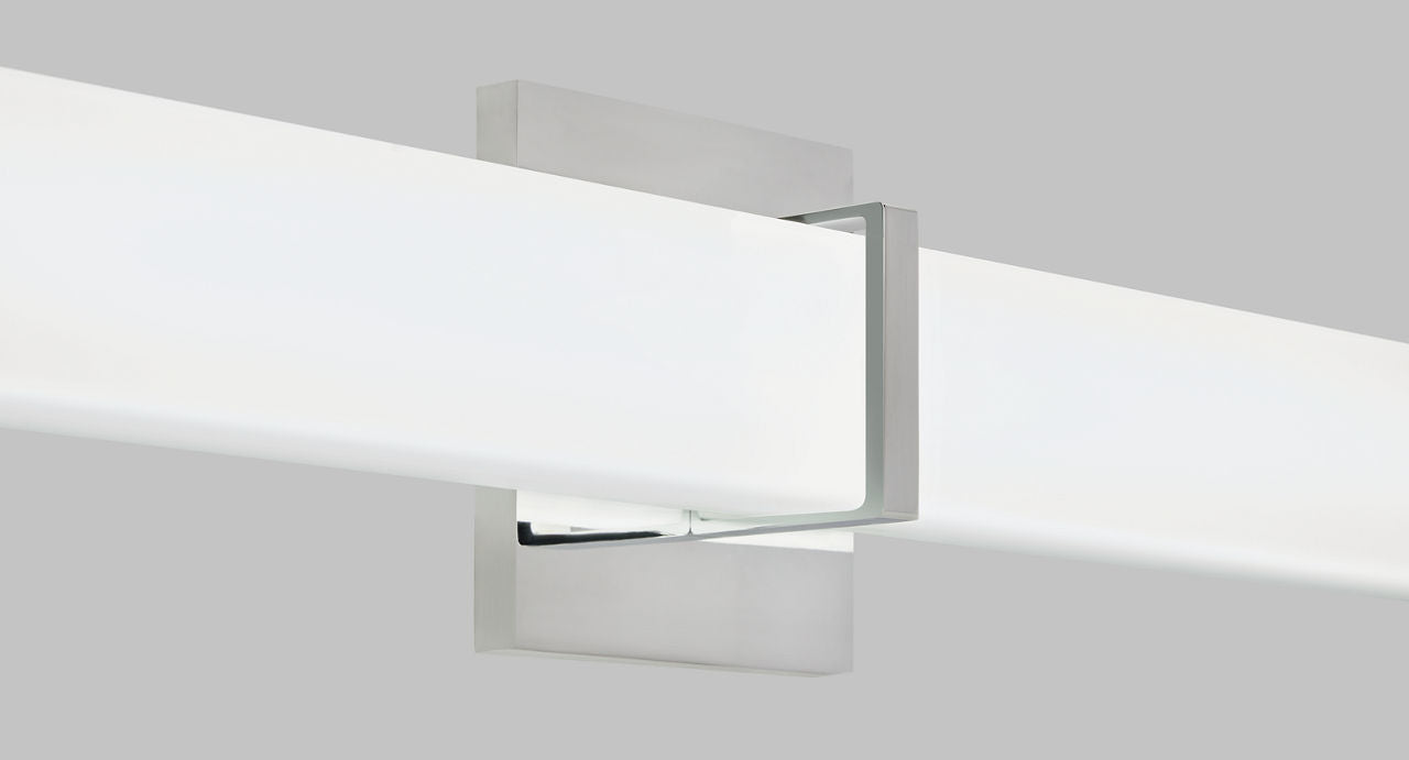 Milan 24 Bath White Glass Chrome LED 3000K 90 CRI90 cri 3000k 120v