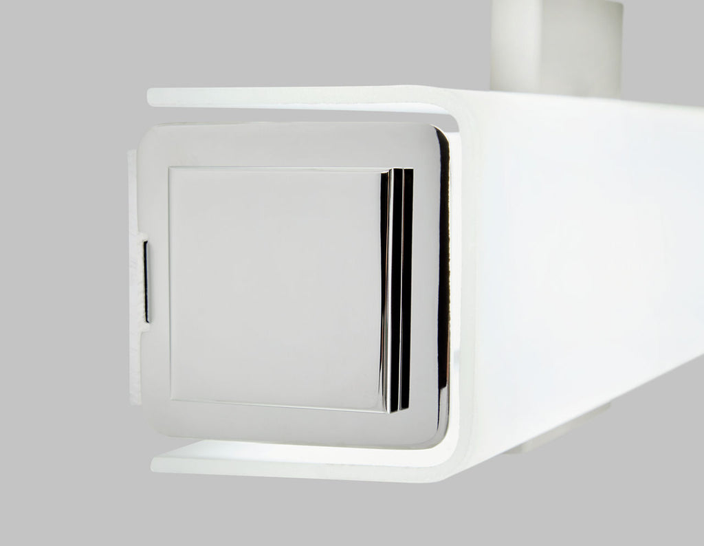 Milan 24 Bath White Glass Chrome LED 3000K 90 CRI90 cri 3000k 120v
