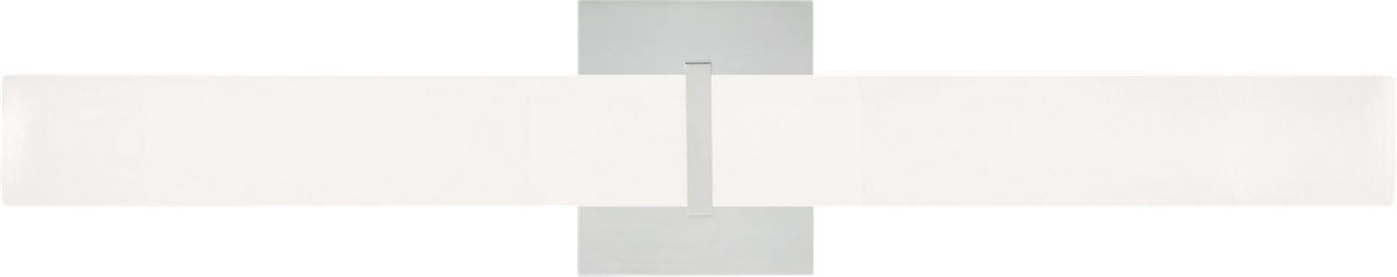 Milan 24 Bath White Glass Chrome LED 3000K 90 CRI90 cri 3000k 277v