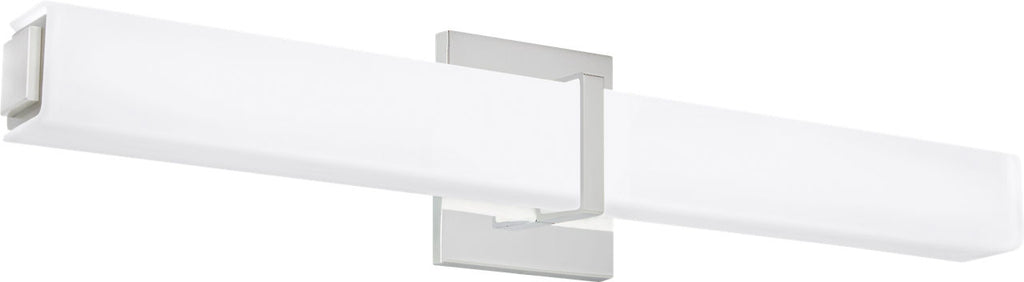 Milan 24 Bath White Glass Chrome LED 3000K 90 CRI90 cri 3000k 277v
