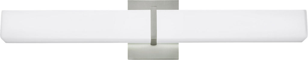 Milan 24 Bath White Glass Satin Nickel 3000K 90 CRI LED 3000k 120v