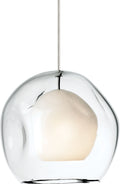 Mini Jasper Pendant | Satin Nickel | Clear glass Monopoint Bulb(s) Not Included