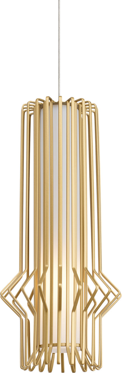 Syrma Mini Pendant | Satin Nickel | Matte black FreeJack Bulb(s) Not Included