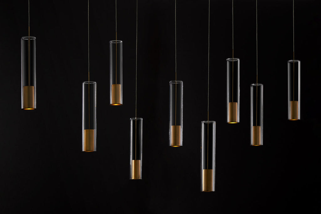 Captra Chandelier 9 Light Aged Brass LED 3000K 90 CRI 12Vsurface
