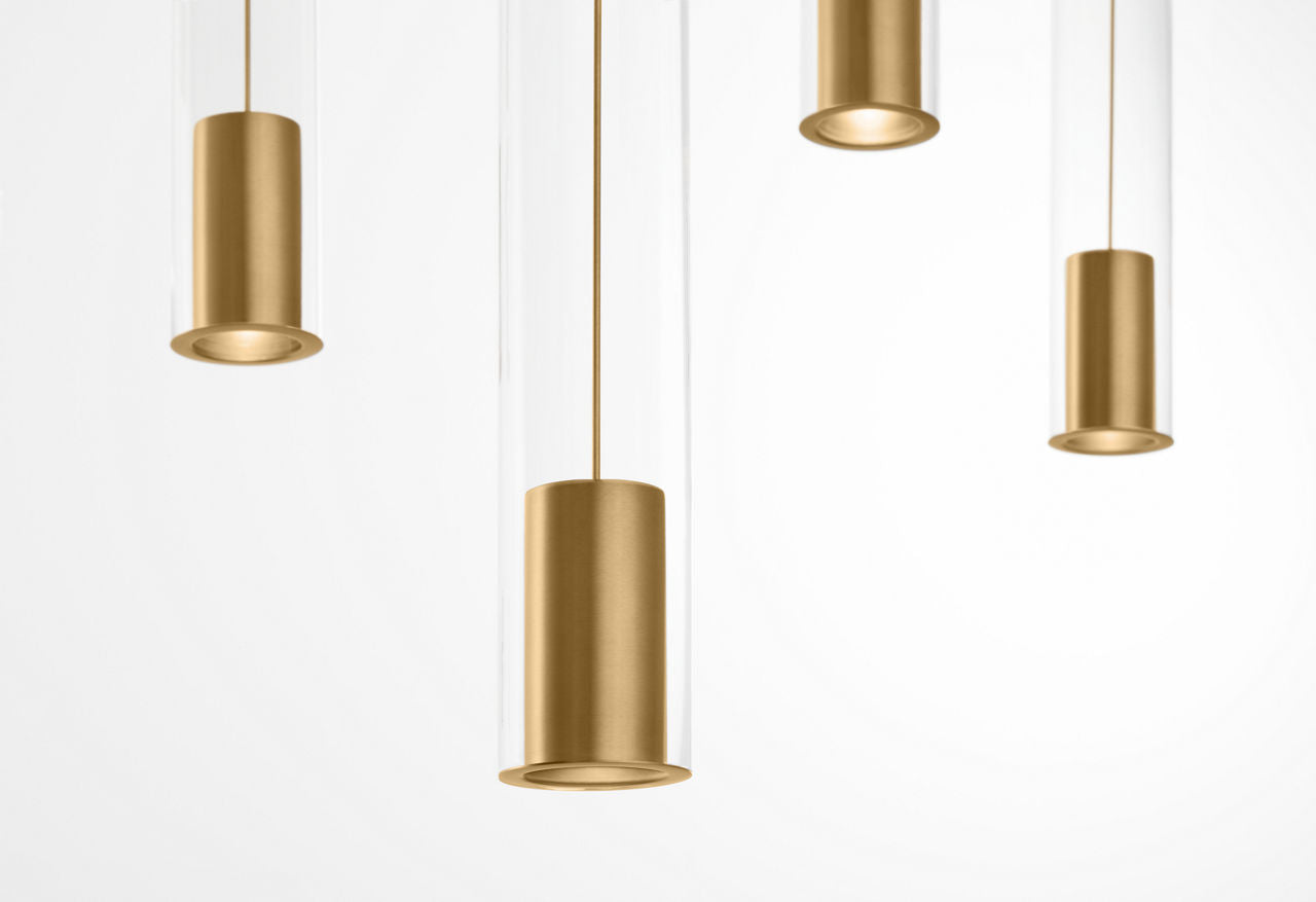 Captra Chandelier 9 Light Aged Brass LED 3000K 90 CRI 12Vremote