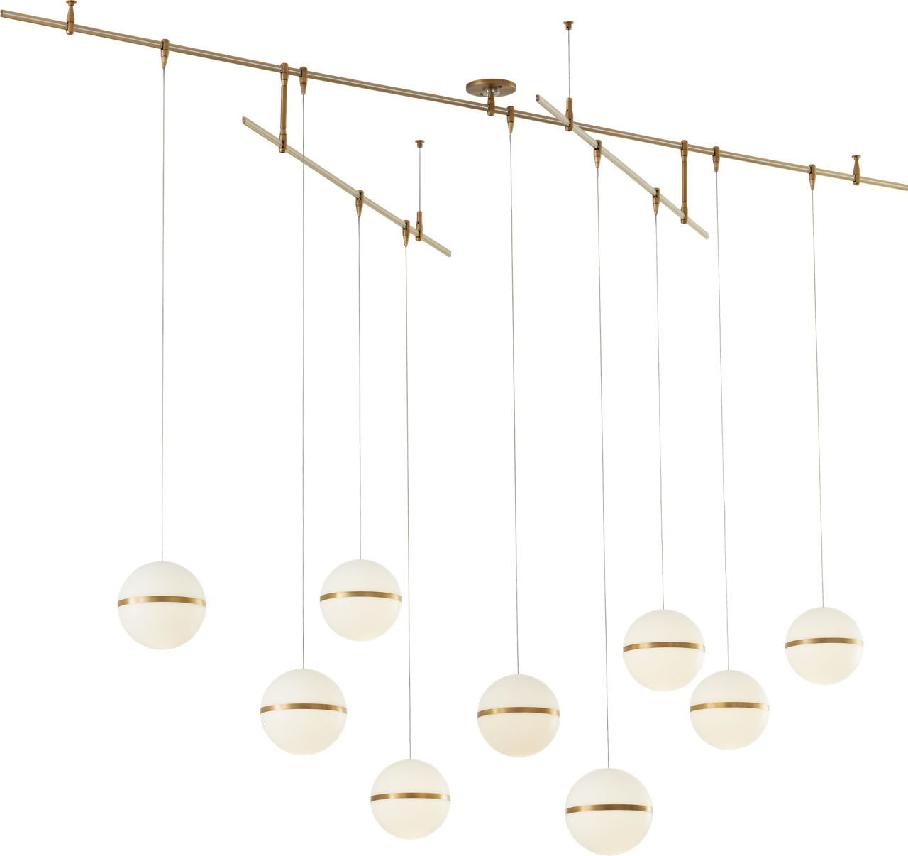 Mini Hanea Pendant | Natural Brass | Acrylic Shade MonoRail Bulb(s) Not Included
