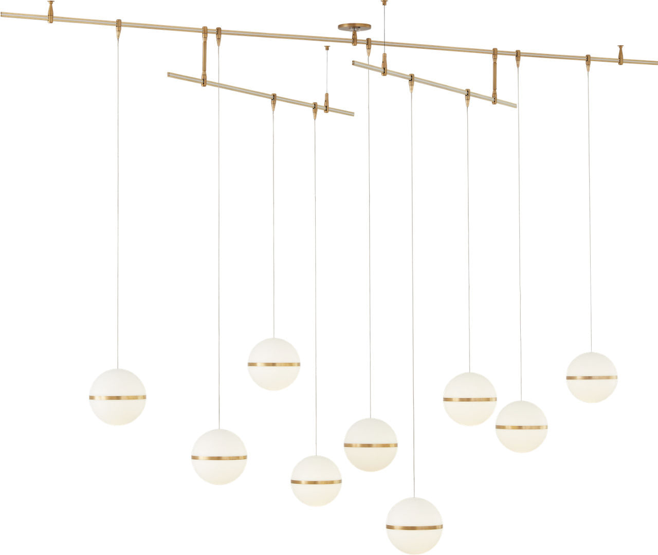 Mini Hanea Pendant | Natural Brass | Acrylic Shade MonoRail Bulb(s) Not Included