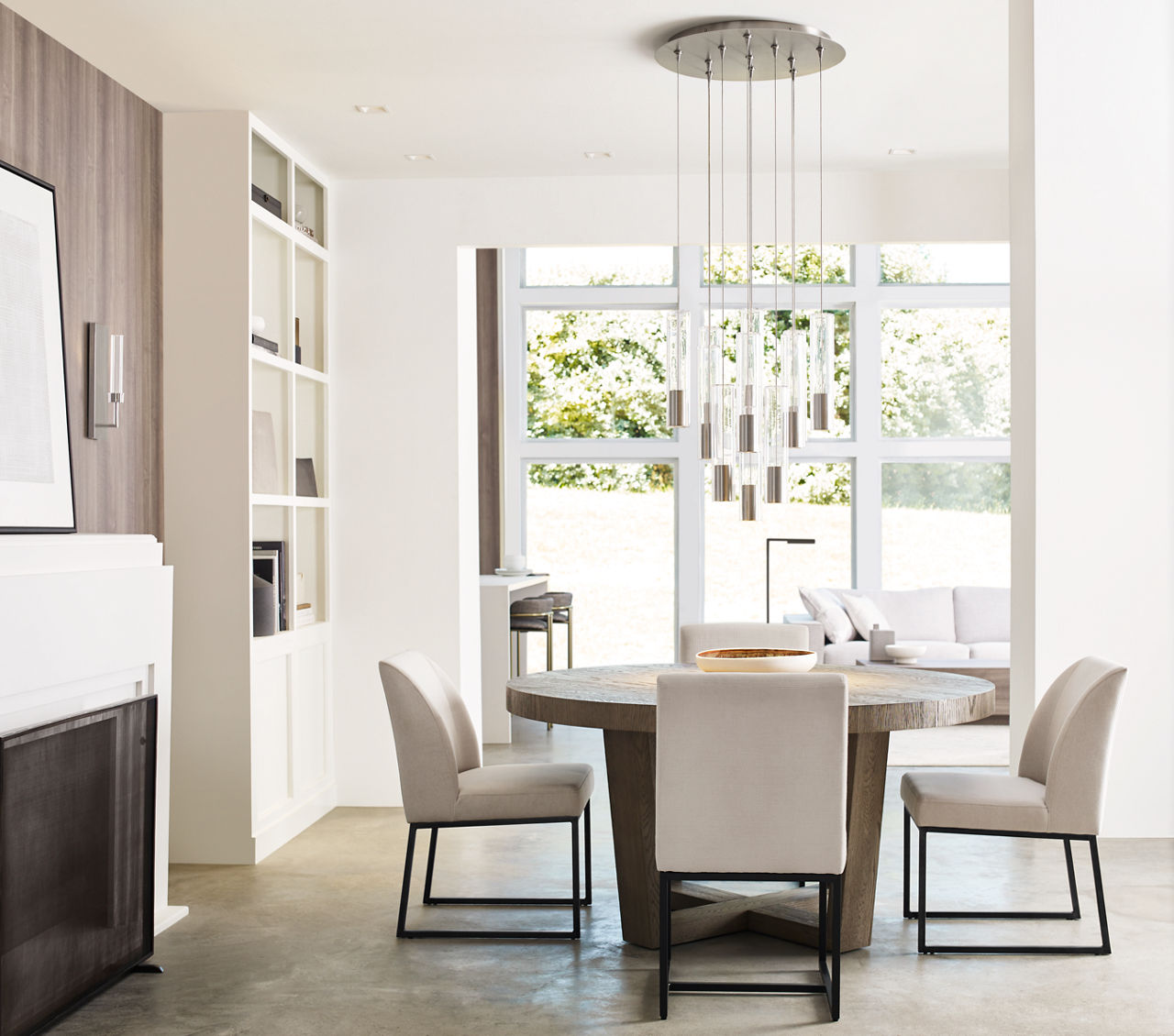 Captra Pendant | Satin Nickel | Clear glass FreeJack Bulb(s) Included