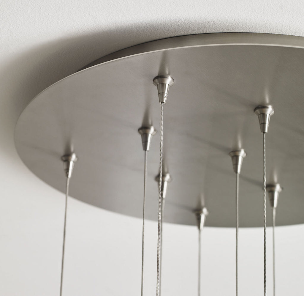 Captra Pendant | Satin Nickel | Clear glass FreeJack Bulb(s) Included