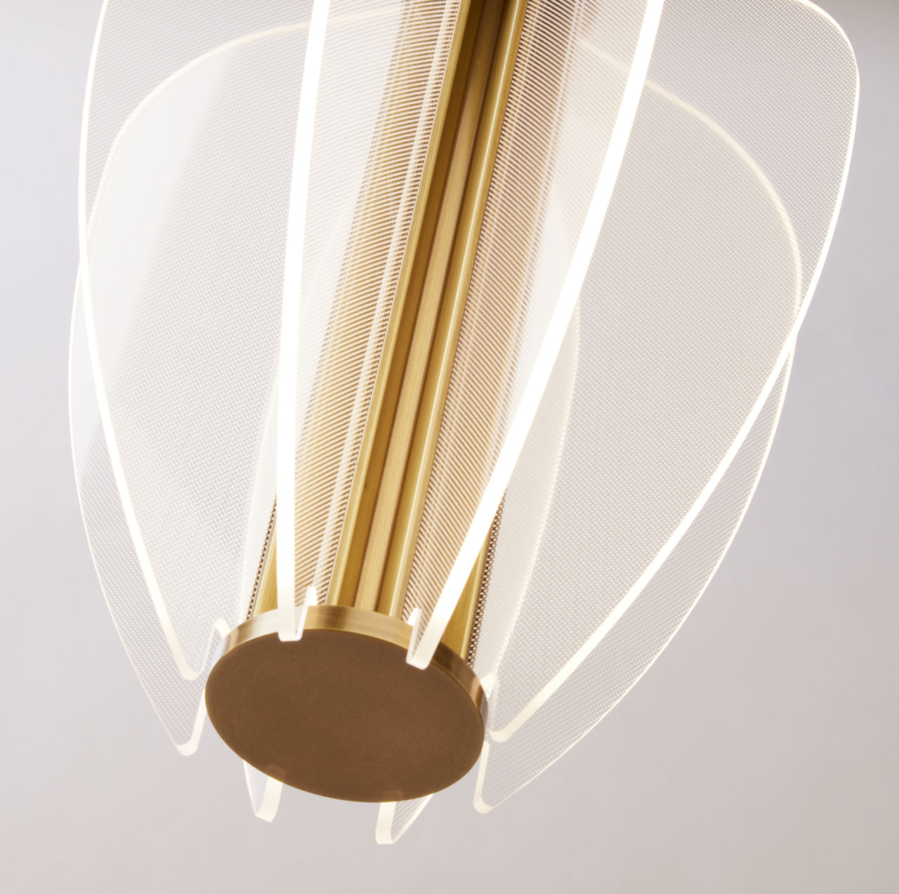 Mini Nyra Pendant | Plated Brass | Acrylic FreeJack Bulb(s) Included