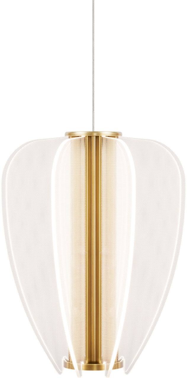 Mini Nyra Pendant | Plated Brass | Acrylic FreeJack Bulb(s) Included