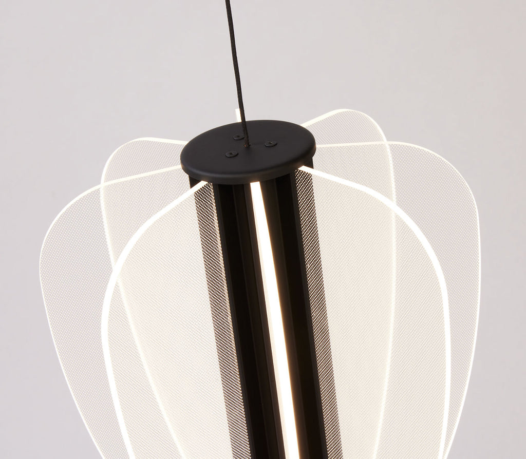 Mini Nyra Pendant | Nightshade Black | Acrylic FreeJack Bulb(s) Included