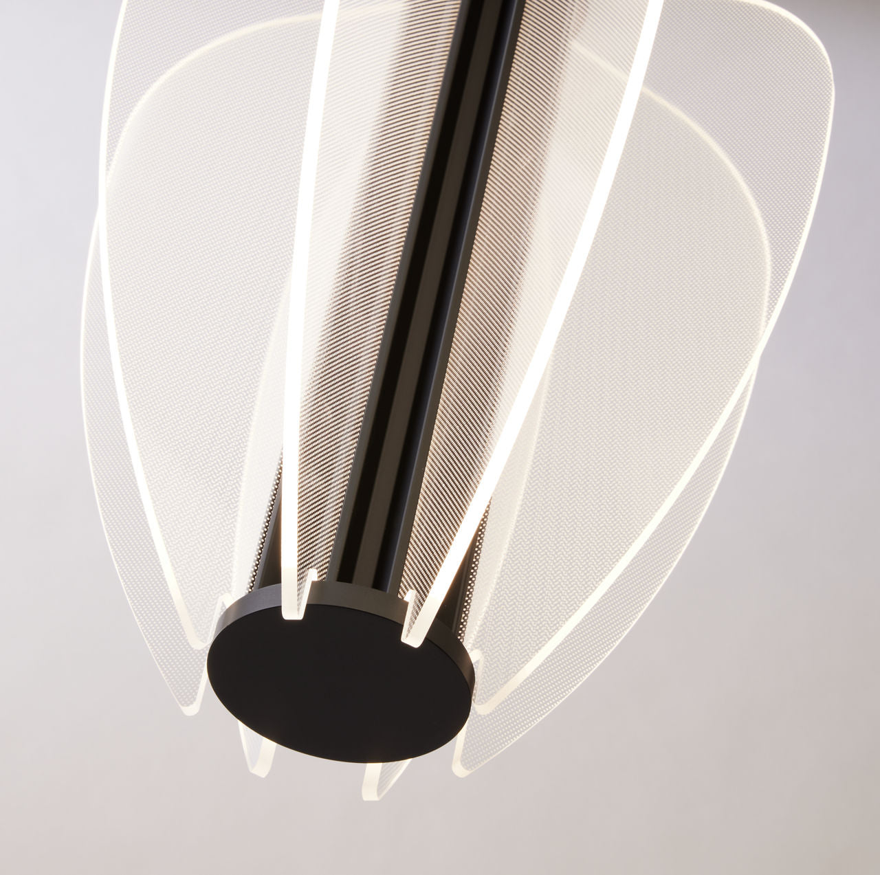 Mini Nyra Pendant | Nightshade Black | Acrylic Monopoint Bulb(s) Included