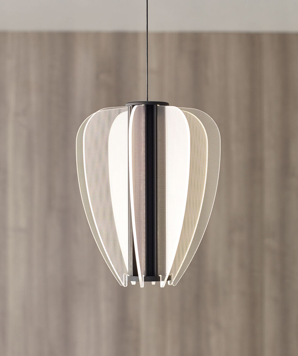 Mini Nyra Pendant | Nightshade Black | Acrylic FreeJack Bulb(s) Included