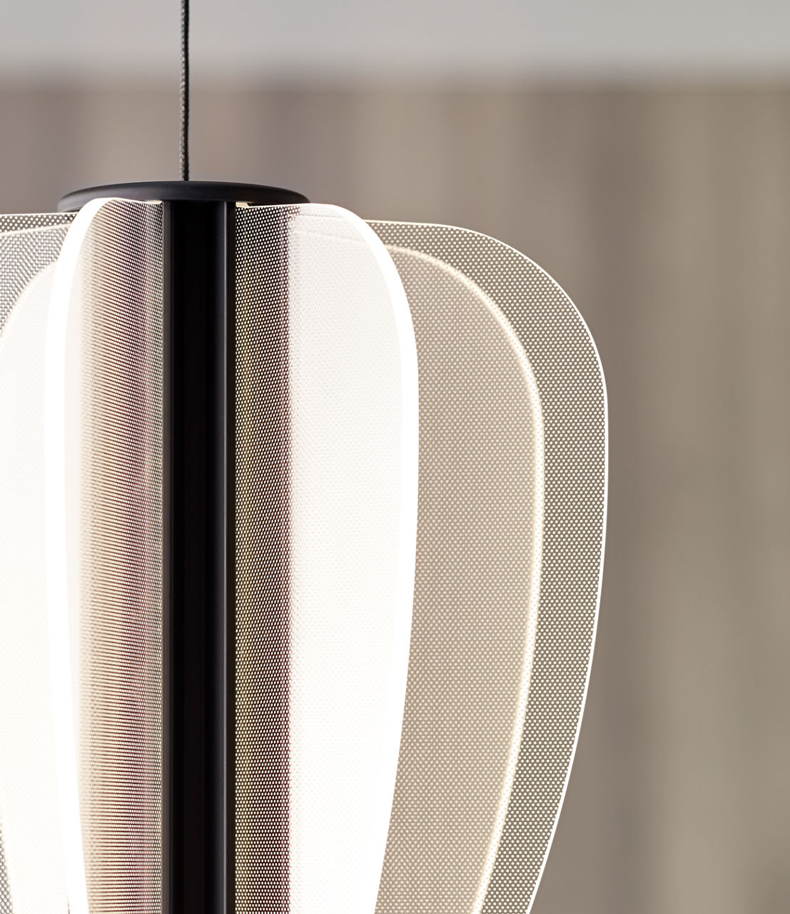 Mini Nyra Pendant | Nightshade Black | Acrylic FreeJack Bulb(s) Included