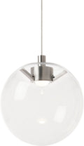 Palona Mini Pendant | Satin Nickel | Clear Glass MonoRail Bulb(s) Included