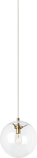 Palona Pendant Clear Aged Brass Bulb Not Included