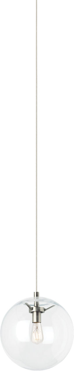 Palona Pendant Clear Satin Nickel 2700K 90 CRI st19 LED 2700K 90 CRI 120v