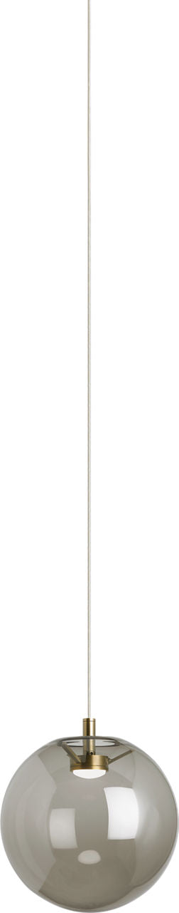 Palona Pendant Smoke Aged Brass 3000K-2200K 90 CRI led warm dim 3000k - 2200k 120v