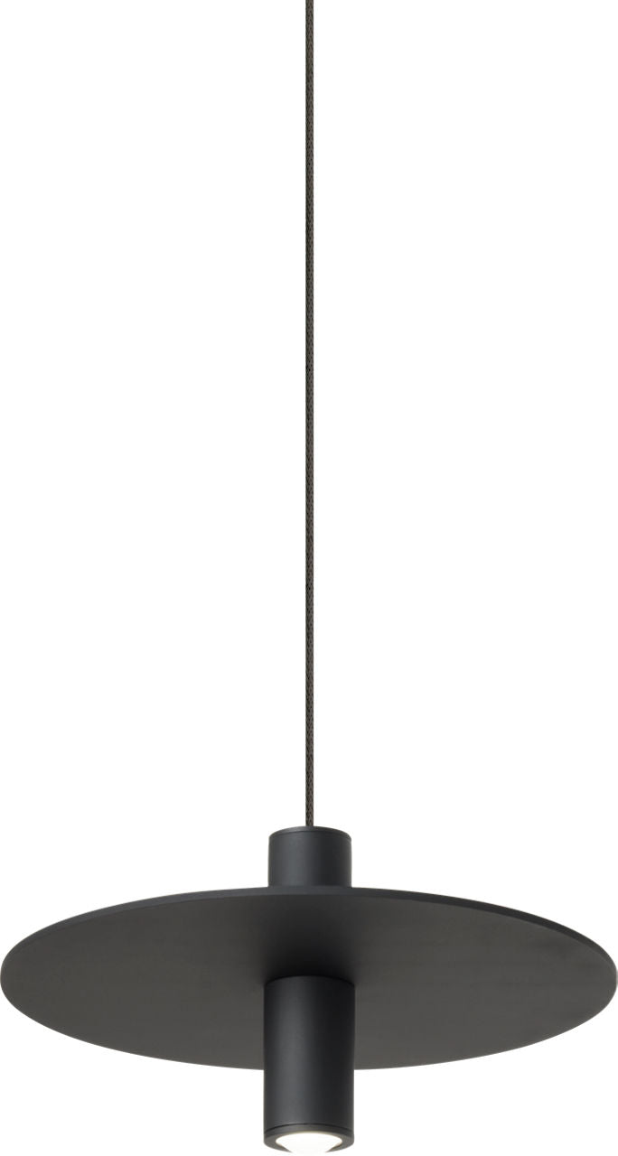 Mini Ponte Pendant | Nightshade Black | Metal Shade Monopoint Bulb(s) Included
