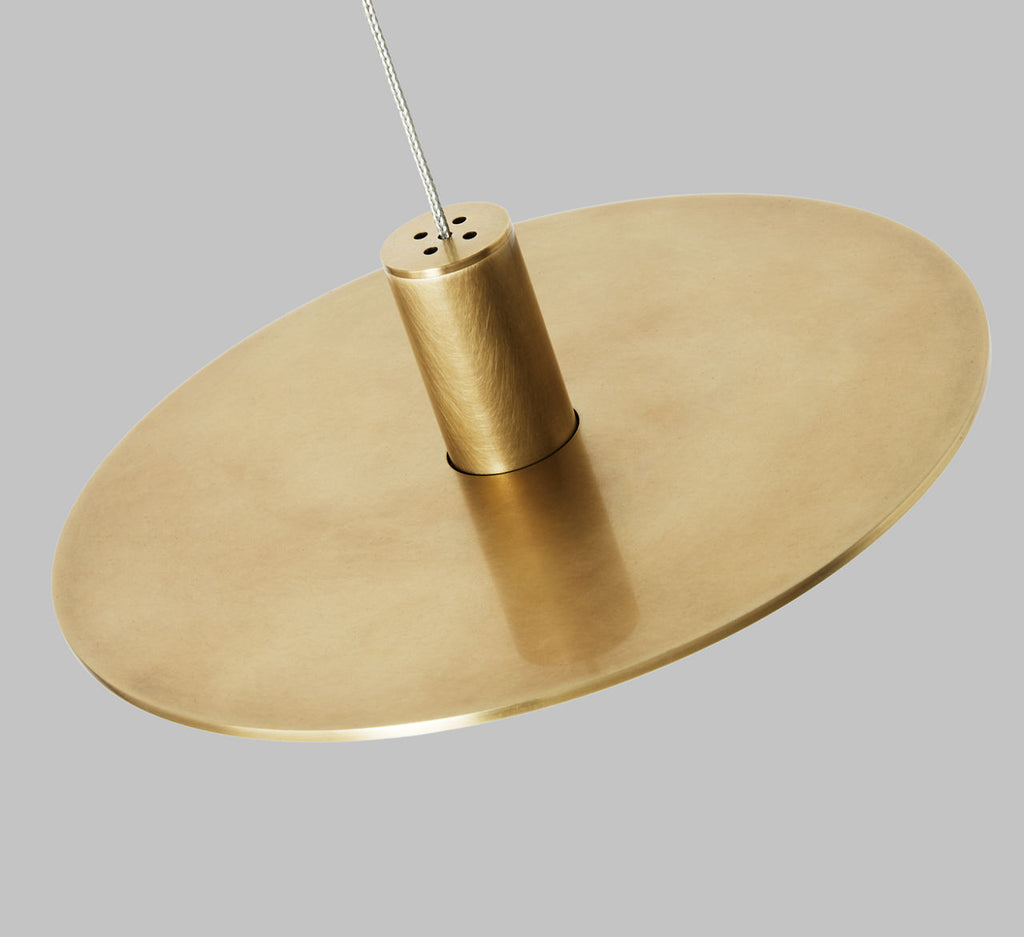 Mini Ponte Pendant | Natural Brass | Metal Shade FreeJack Bulb(s) Included