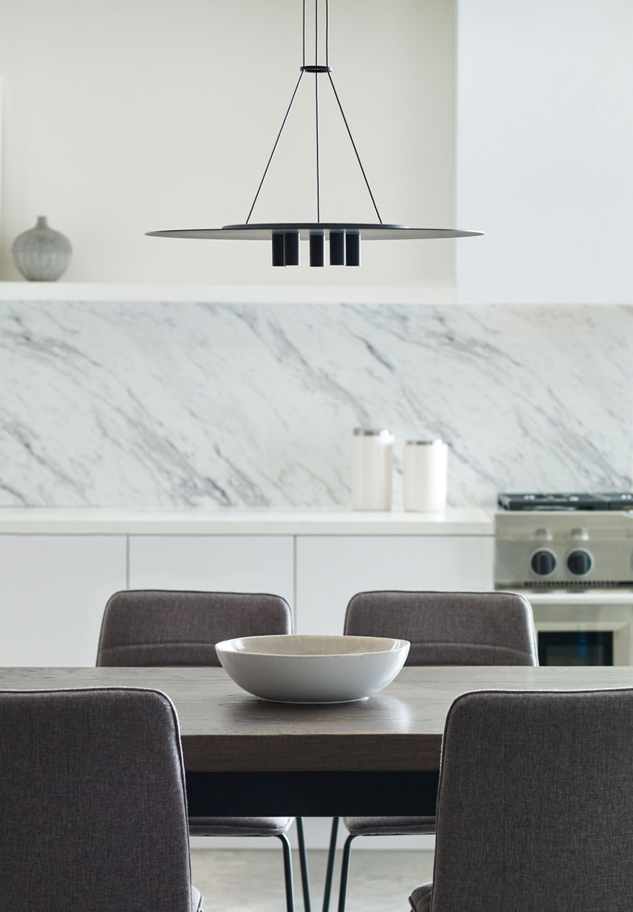 Ponte 22 Pendant Nightshade Black 3000K 90 CRI integrated led 90 cri 3000k 120v