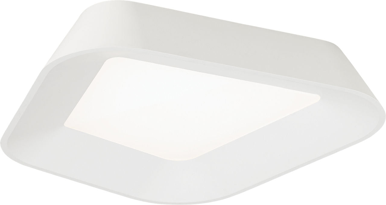Rhonan Flush Mount matte White / White LED 3000K 90 CRI90 cri 3000k 120v